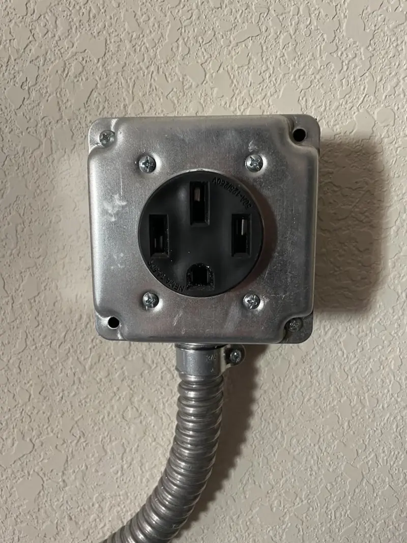 NEMA 14-50 outlet installed for Smart Home Electrical in Tontitown